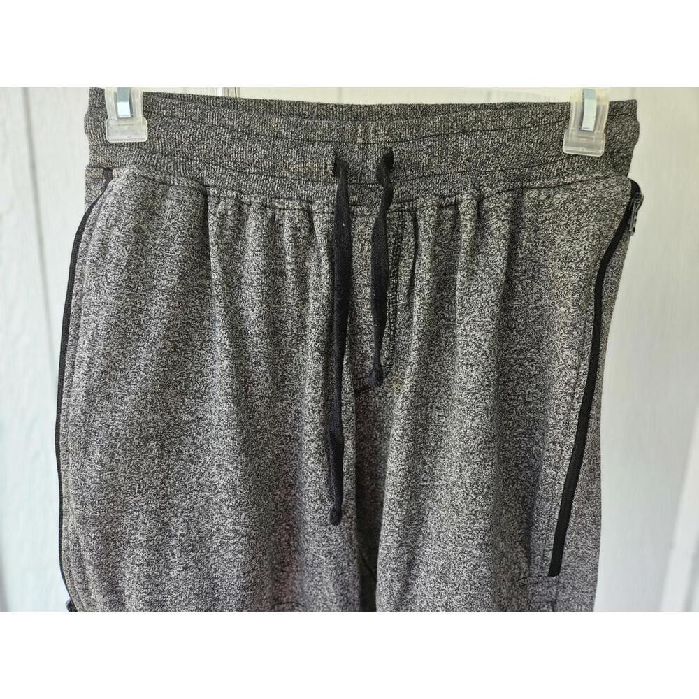 PHAT FARM Men's Size Large Sweatpants Charcoal Grey Heather Fleece Lined Joggers - Picture 4 of 14